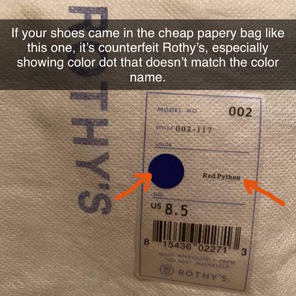 HOW TO SPOT FAKE ROTHY’S - Picture 8 of 16